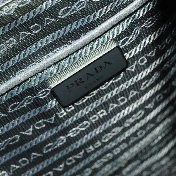 PRADA Backpack Nylon Gray Silver Auth yk19217 - Picture 12 of 16